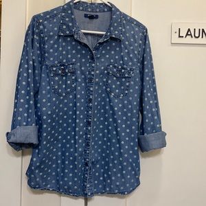 Old Navy Denim Button Down Shirt